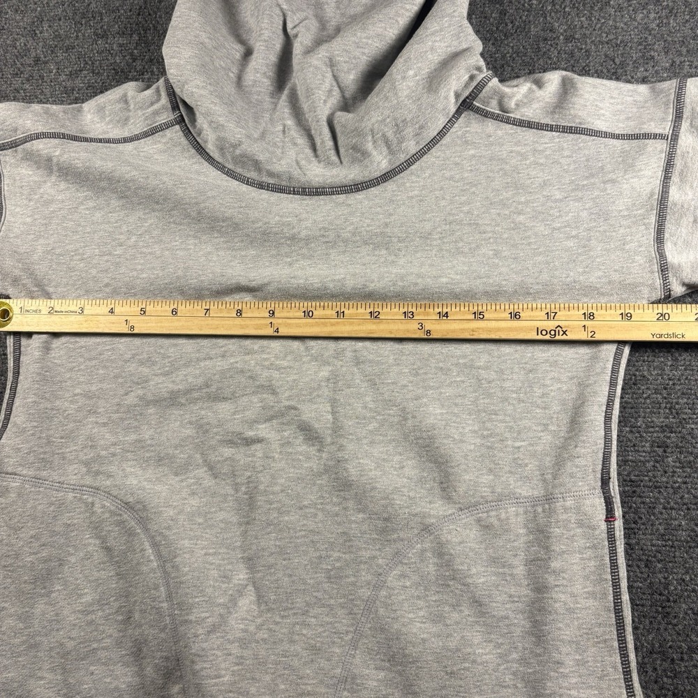 Athleta‎ Hoodie Women's Small Gray scuba Sweatshirt Pullover thumbholes pockets - Picture 5 of 9
